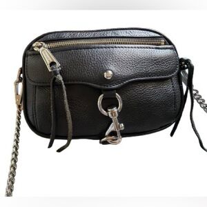 Rebecca Mink-off Black Dog Lock Bag